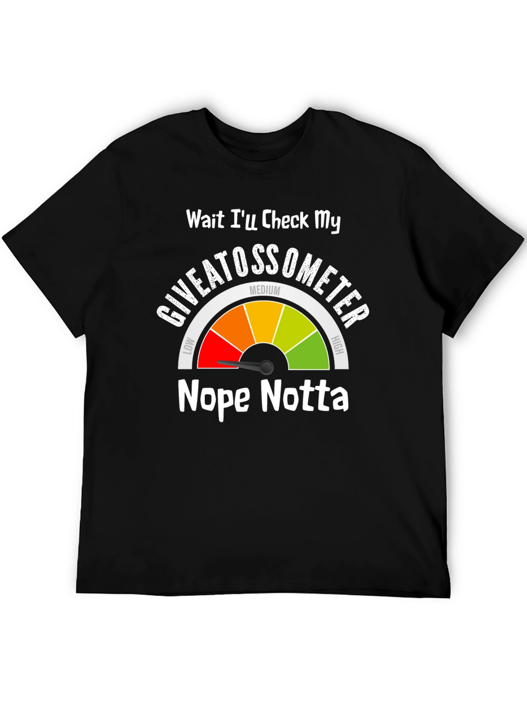 Giveatossometer Graphic T-Shirt - Sarcastic Humor Tee