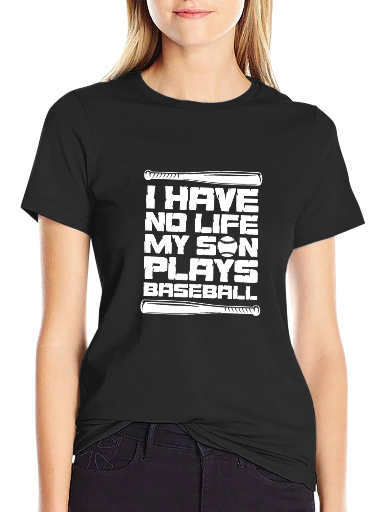 Baseball Dad T-Shirt - Son Plays Baseball Graphic Tee
