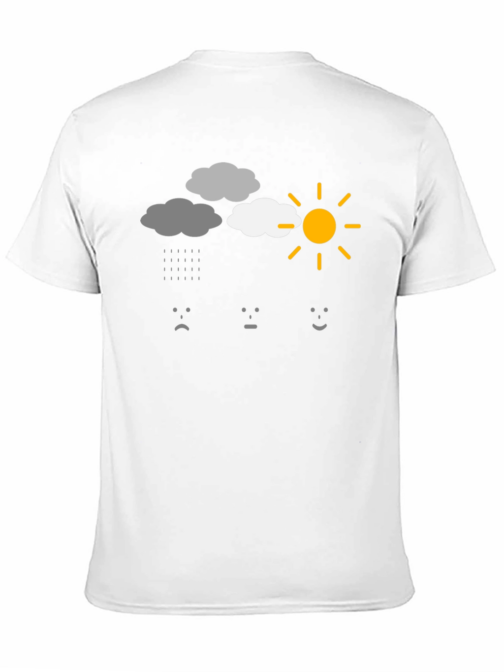 Weather Mood Graphic T-Shirt - Black Cotton Tee
