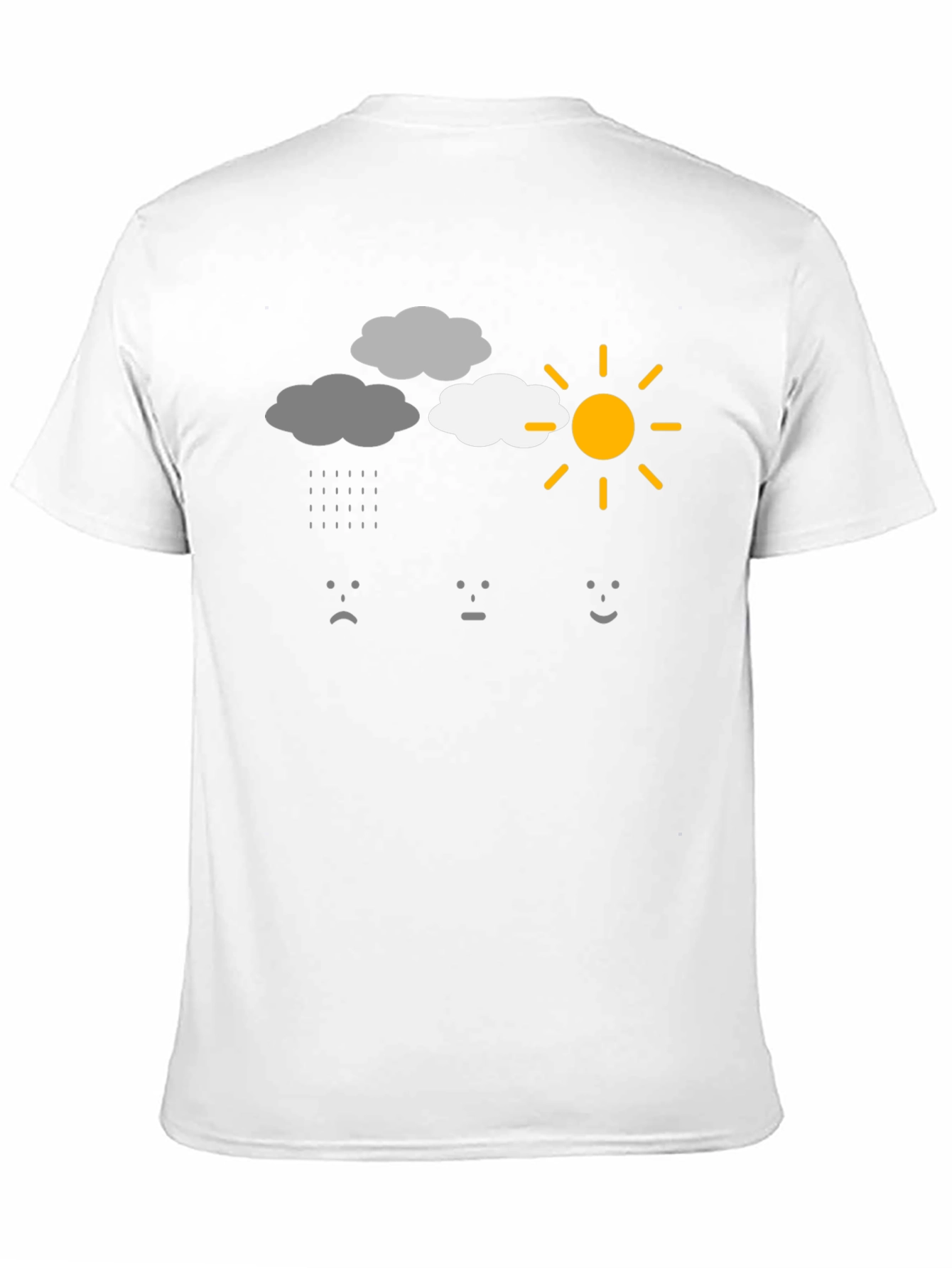 Weather Mood Graphic T-Shirt - Black Cotton Tee