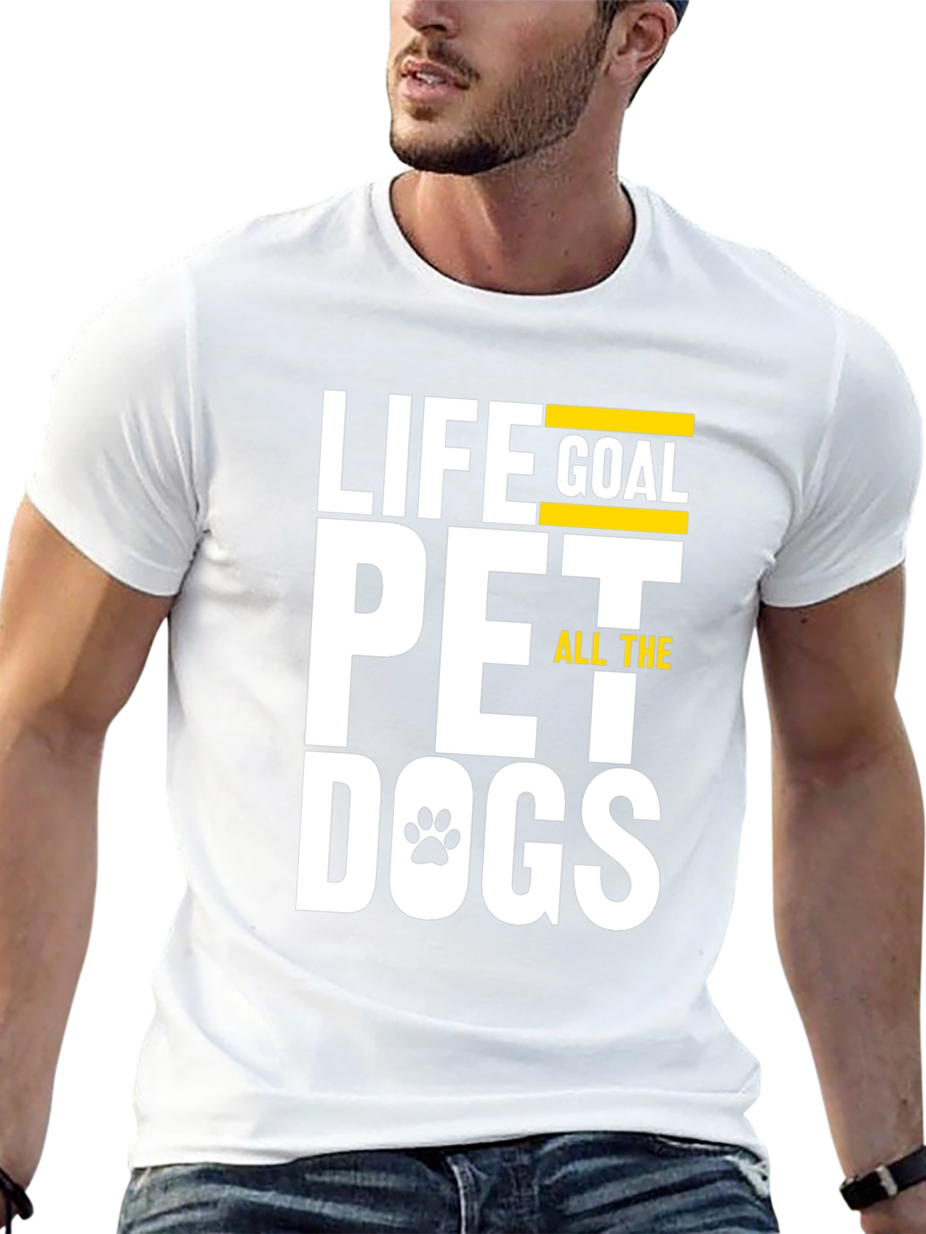 Life Goal Pet All The Dogs Graphic T-Shirt