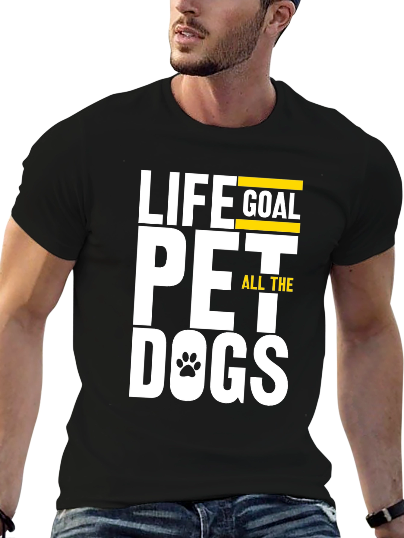 Life Goal Pet All The Dogs Graphic T-Shirt