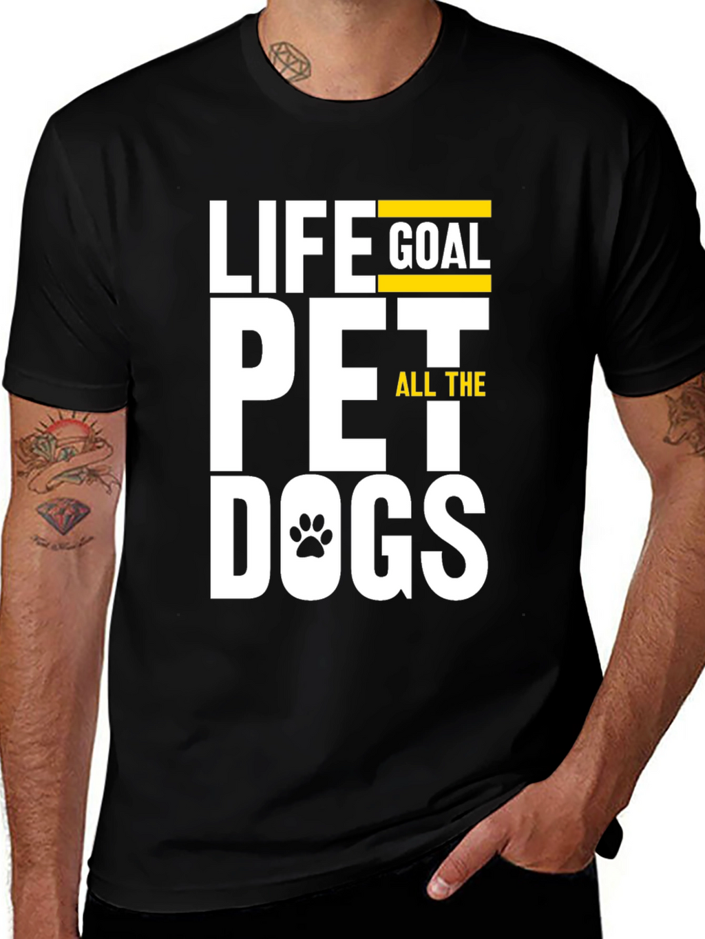 Life Goal Pet All The Dogs Graphic T-Shirt