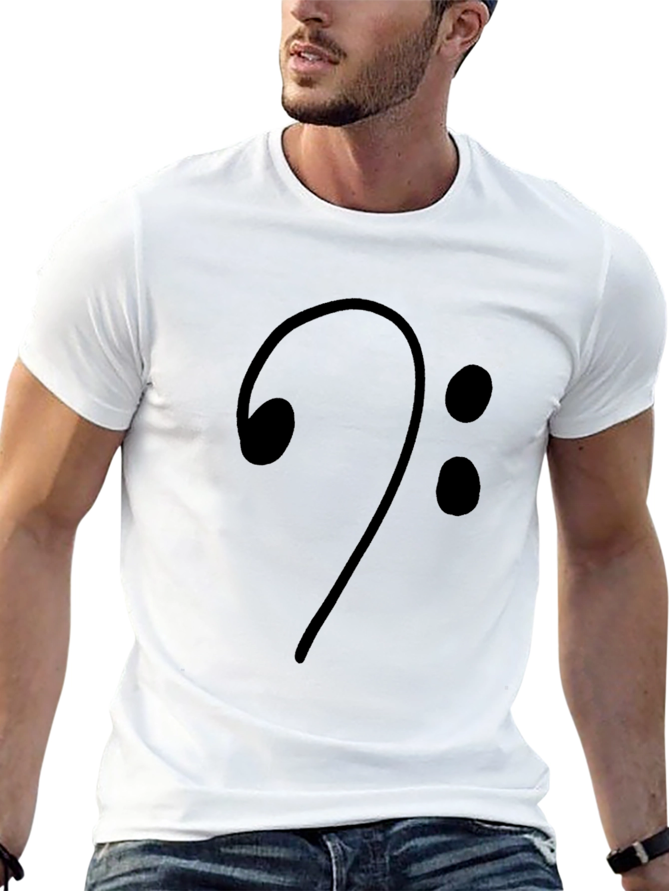 Bass Clef Music T-Shirt - Stylish Musical Apparel