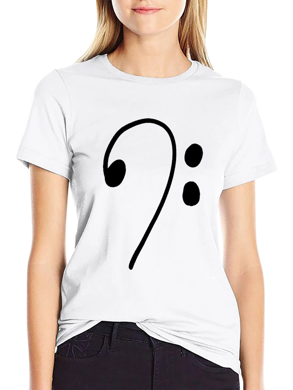 Bass Clef Music T-Shirt - Stylish Musical Apparel
