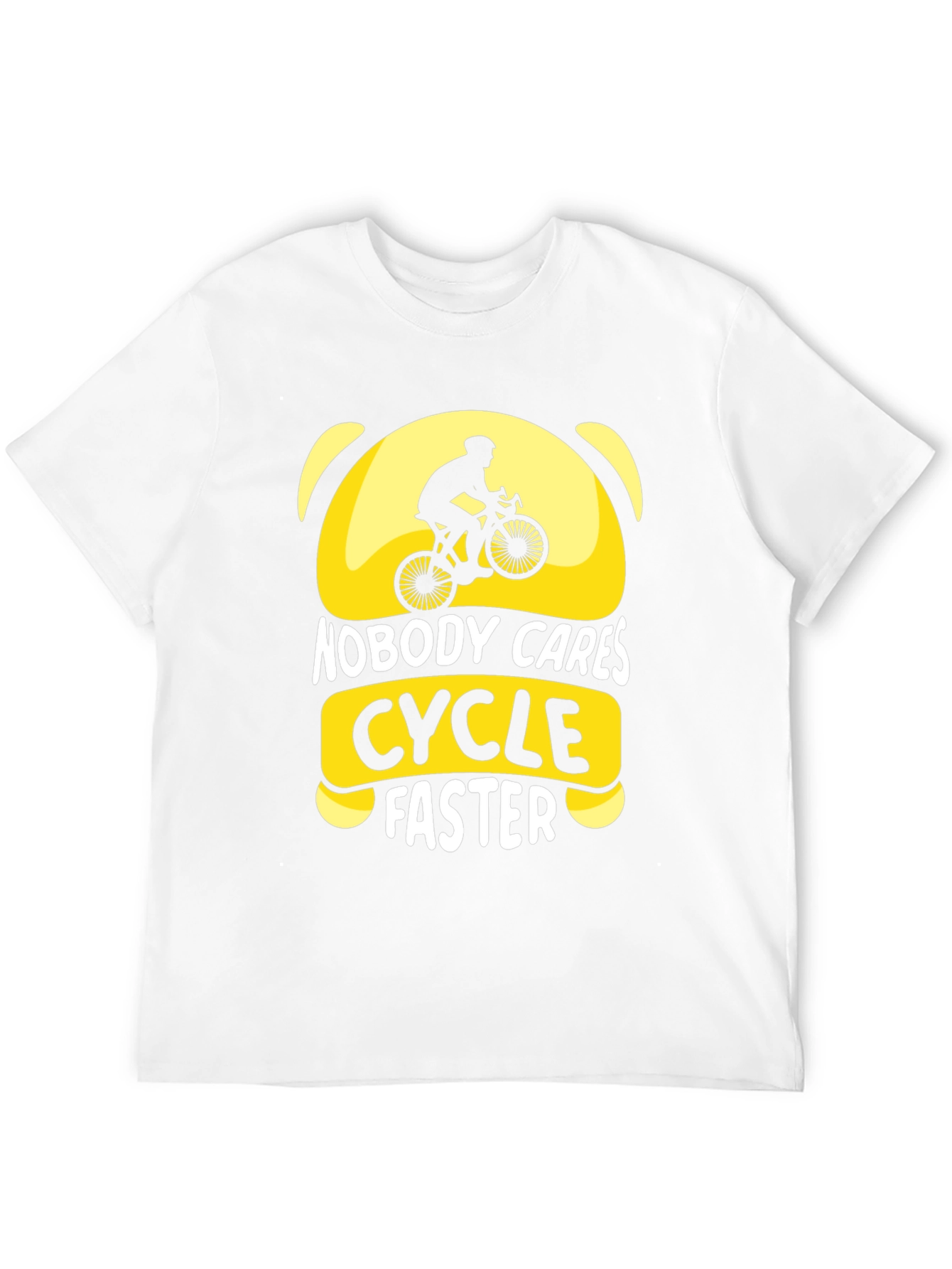 Nobody Cares Cycle Faster Graphic T-Shirt