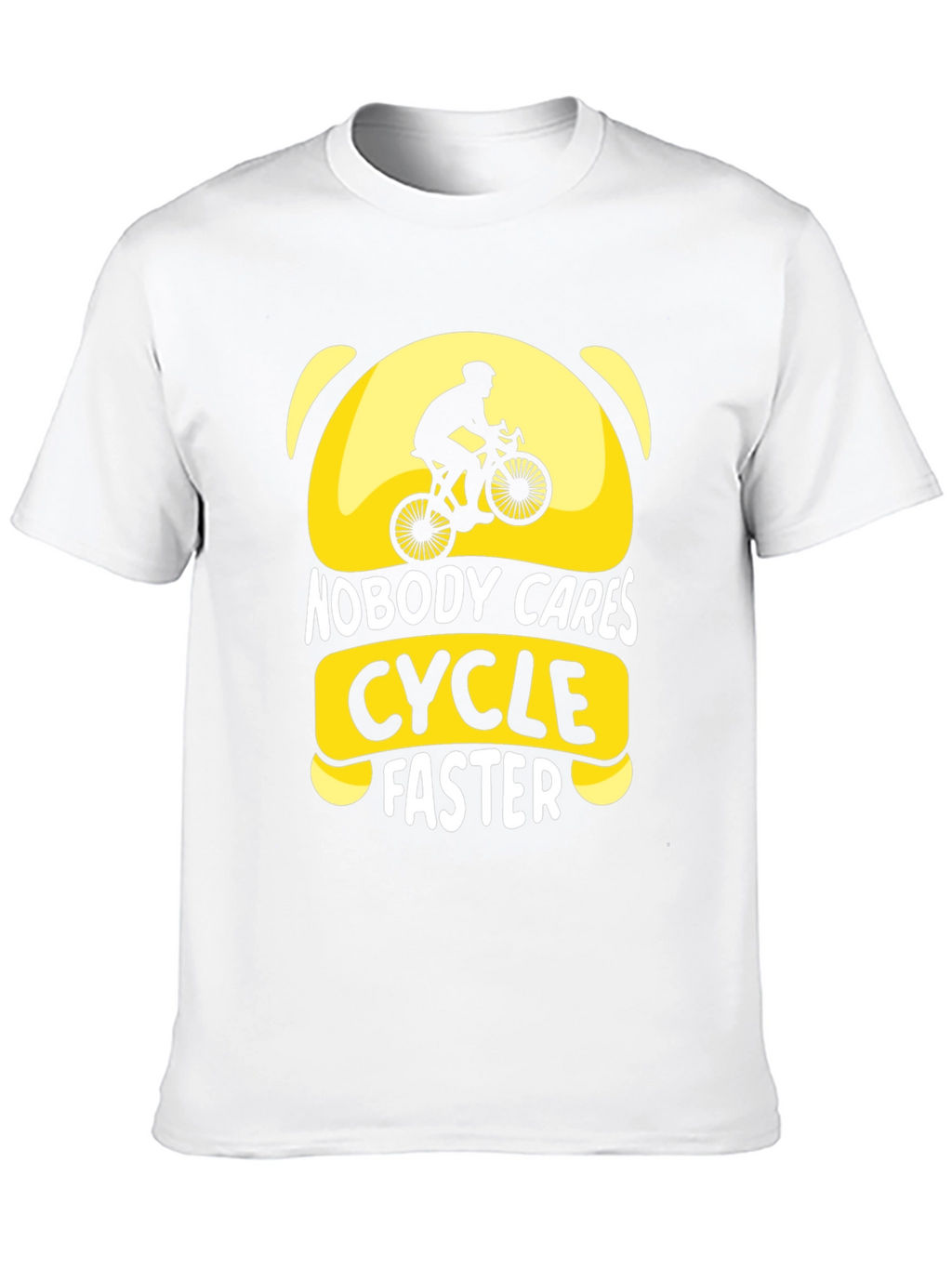 Nobody Cares Cycle Faster Graphic T-Shirt
