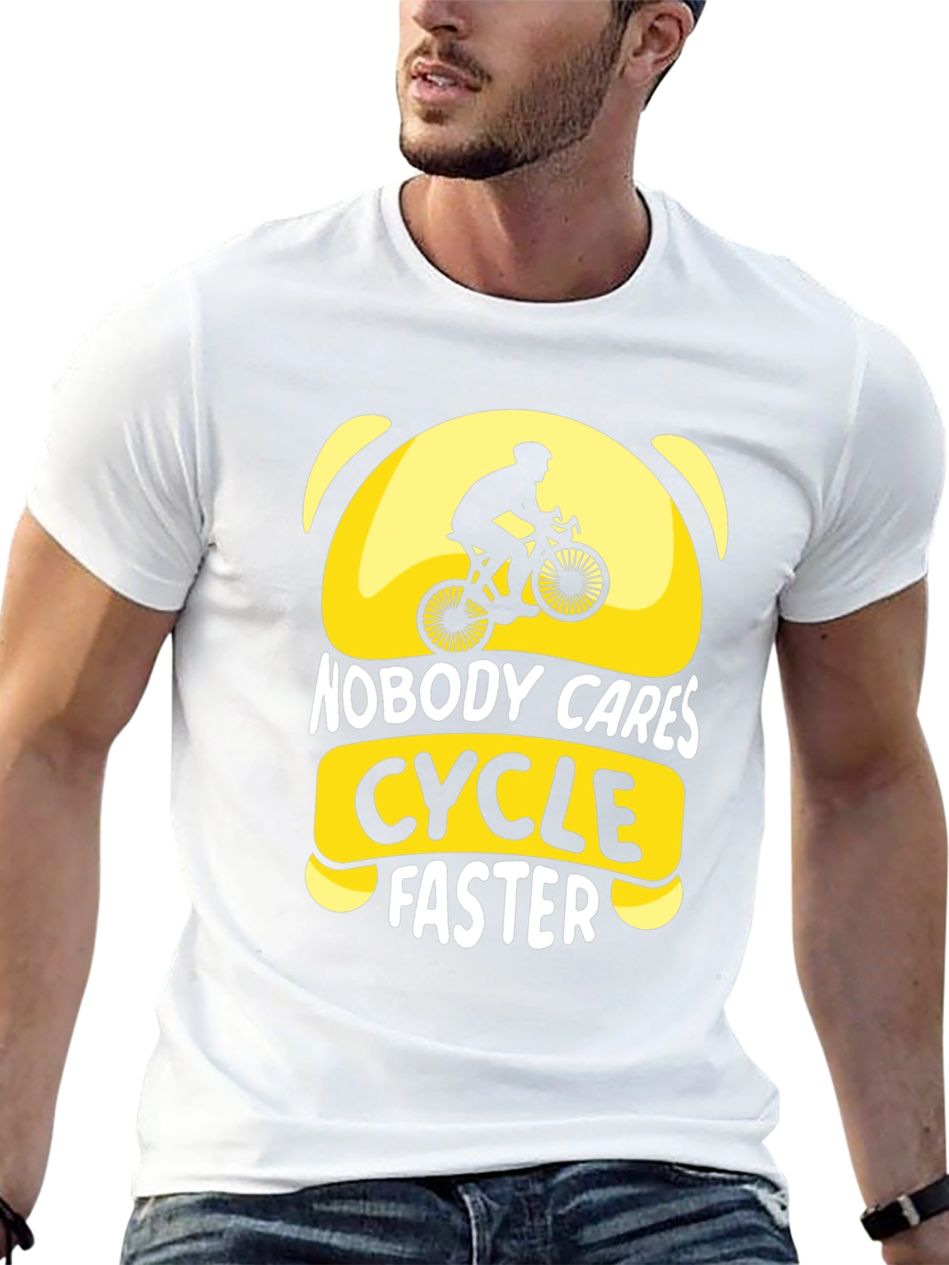 Nobody Cares Cycle Faster Graphic T-Shirt