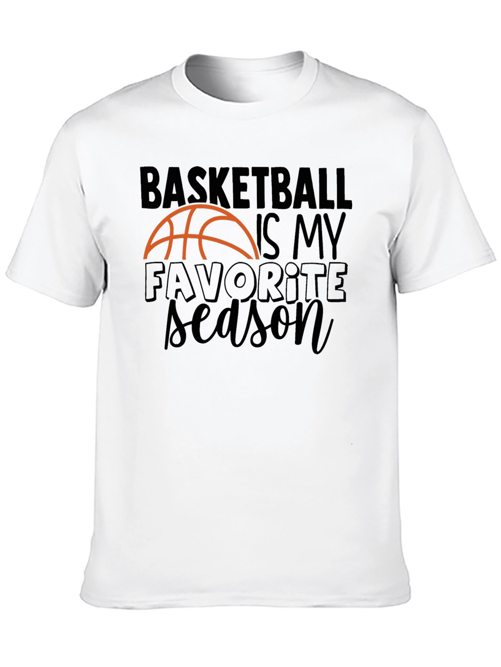 Basketball Season Graphic Tee - Sports Fan Apparel