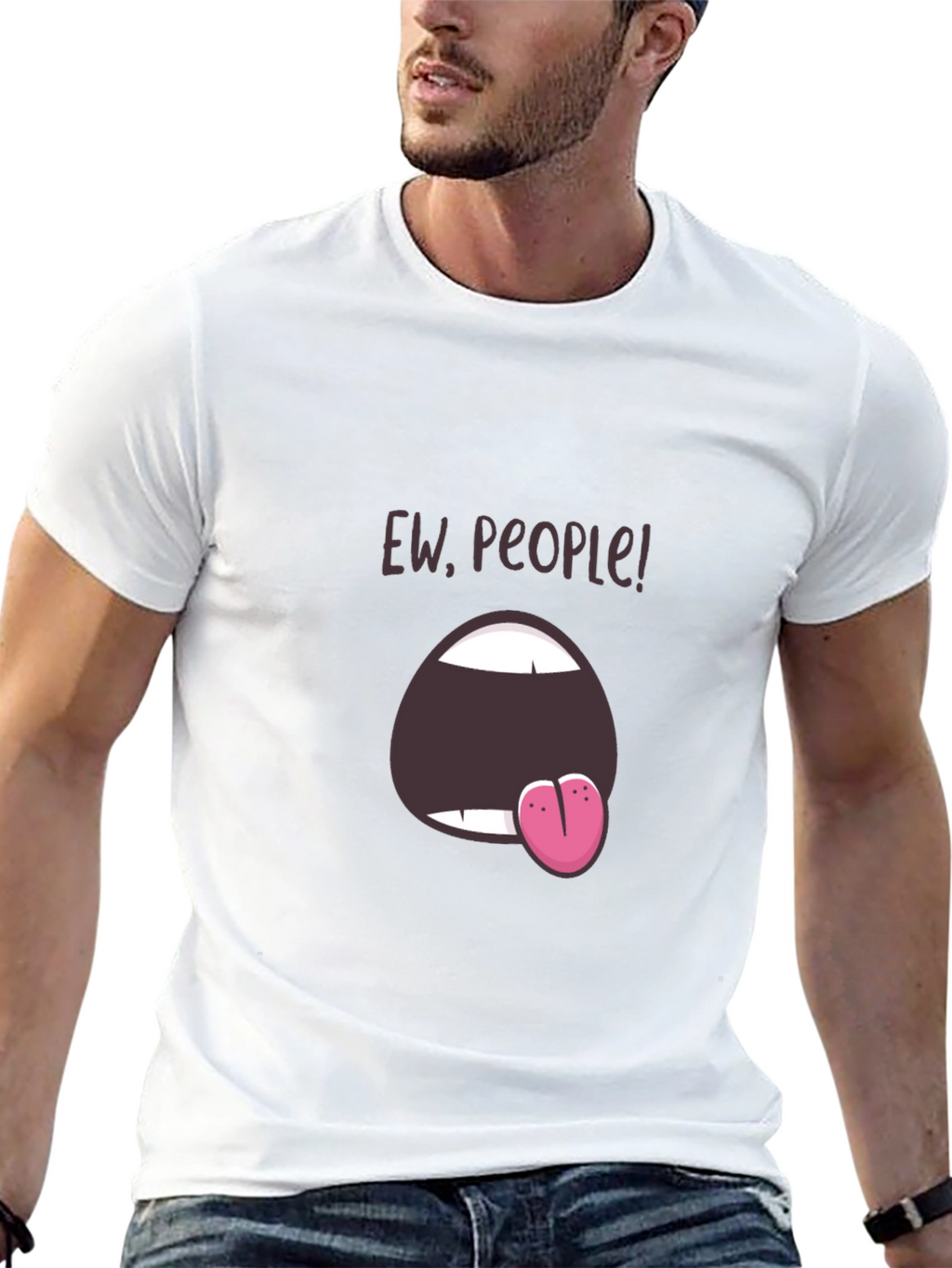 Ew People! Graphic Tee - Express Your Dislike!
