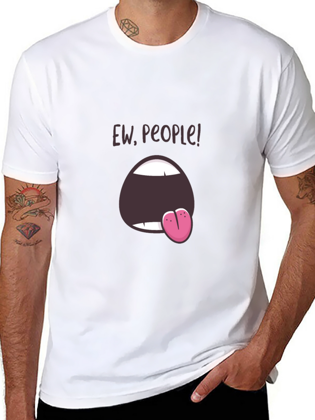 Ew People! Graphic Tee - Express Your Dislike!