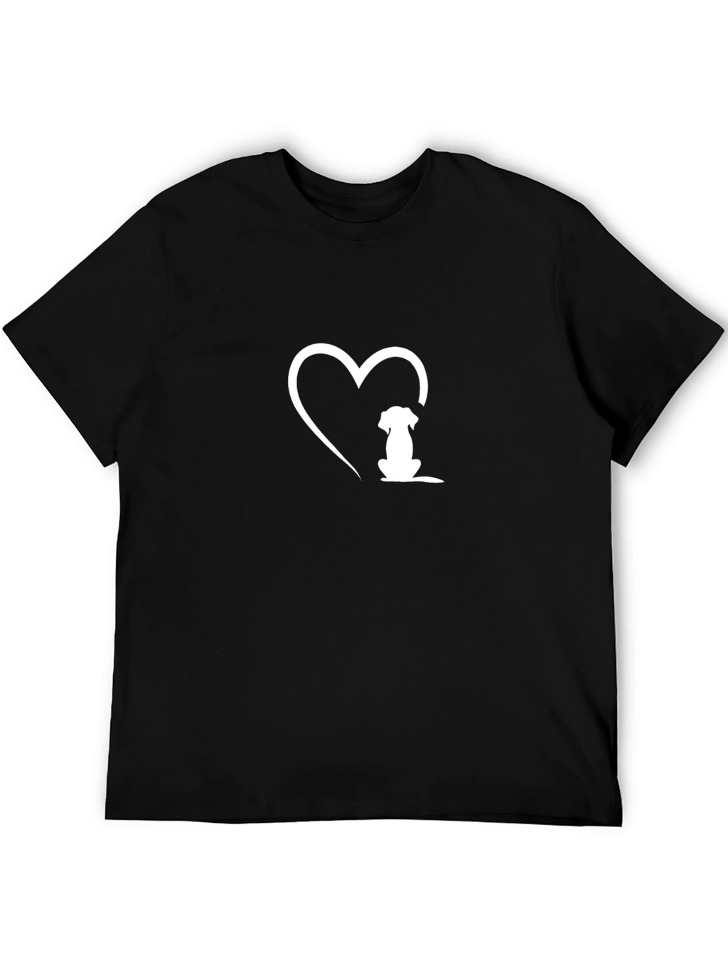 Dog Lover T-Shirt - Heart & Puppy Design