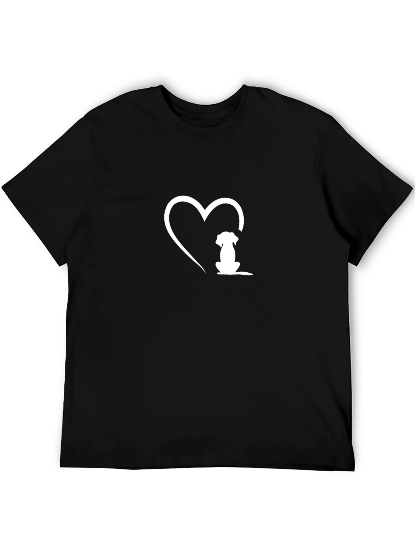 Dog Lover T-Shirt - Heart & Puppy Design