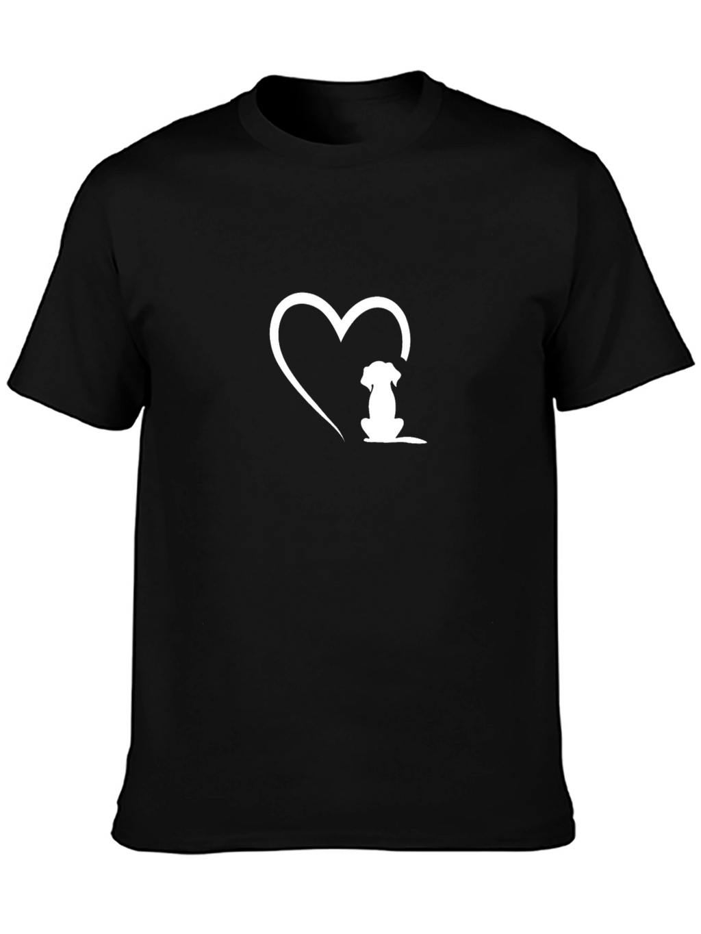 Dog Lover T-Shirt - Heart & Puppy Design