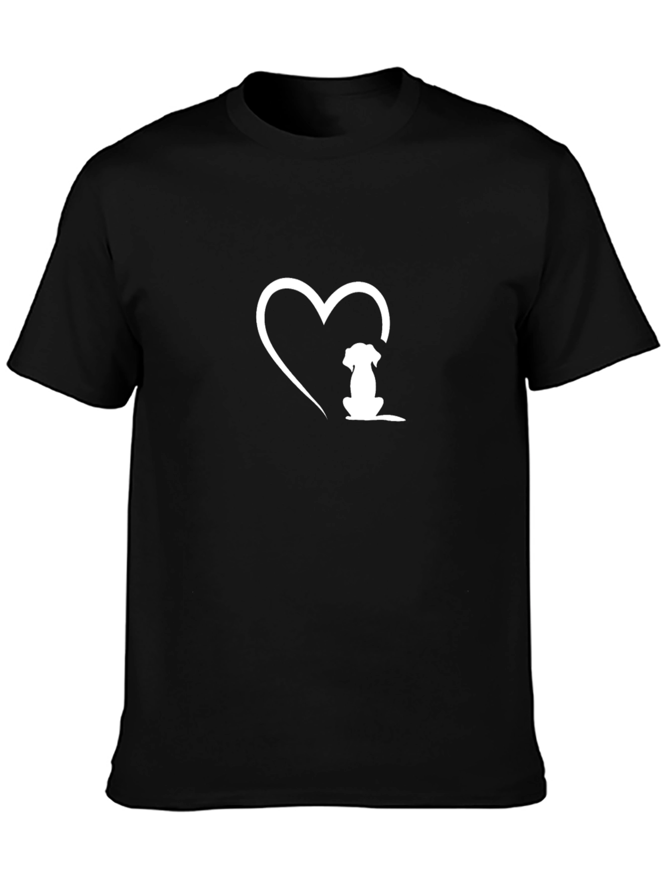 Dog Lover T-Shirt - Heart & Puppy Design