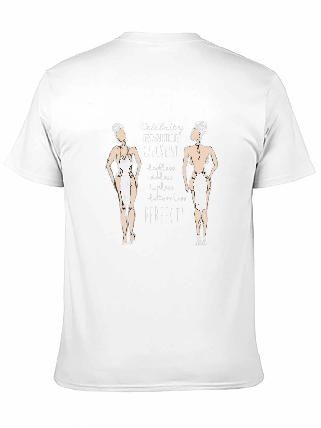 Celebrity Fashion Checklist Black T-Shirt