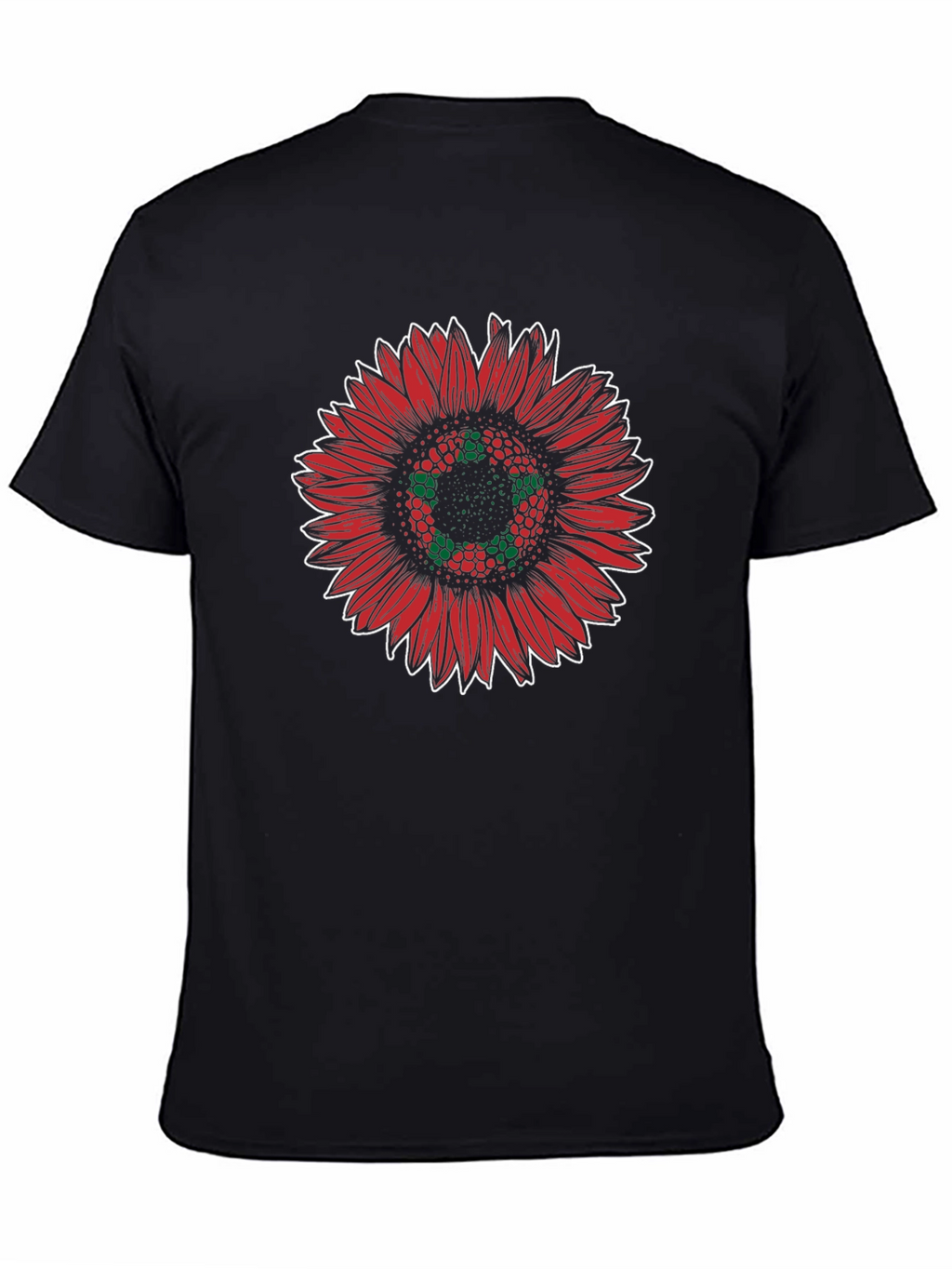 Red Sunflower Graphic Tee - Stylish Unisex T-Shirt