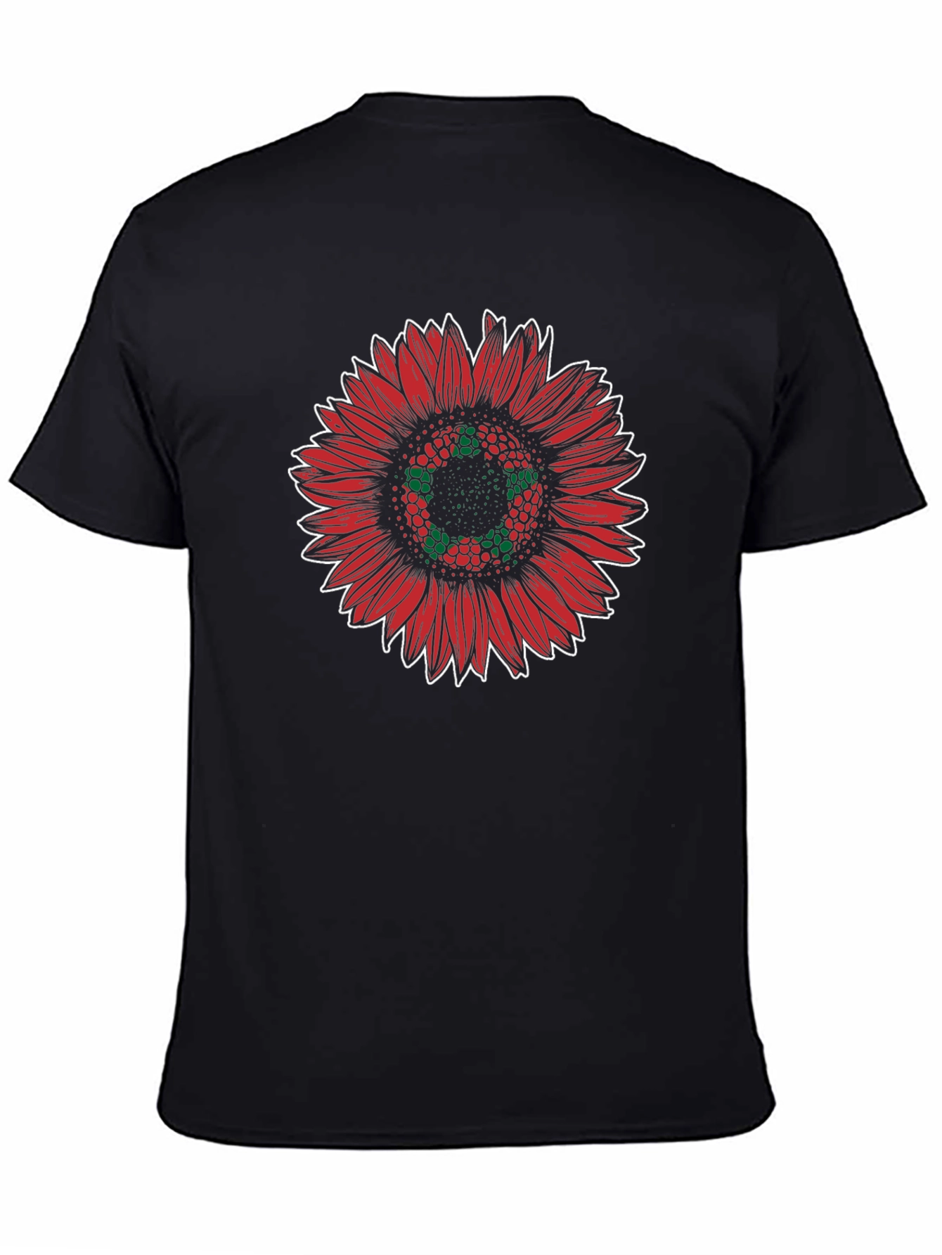 Red Sunflower Graphic Tee - Stylish Unisex T-Shirt