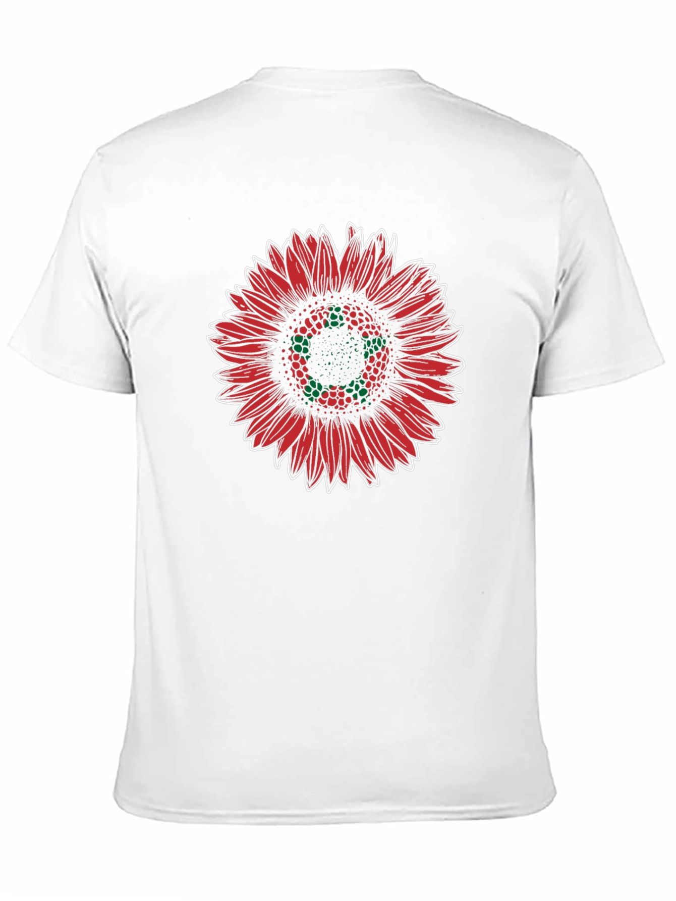 Red Sunflower Graphic Tee - Stylish Unisex T-Shirt