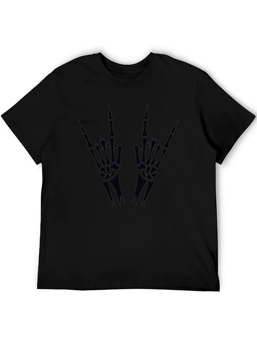 Skeleton Hand Gesture Graphic Tee