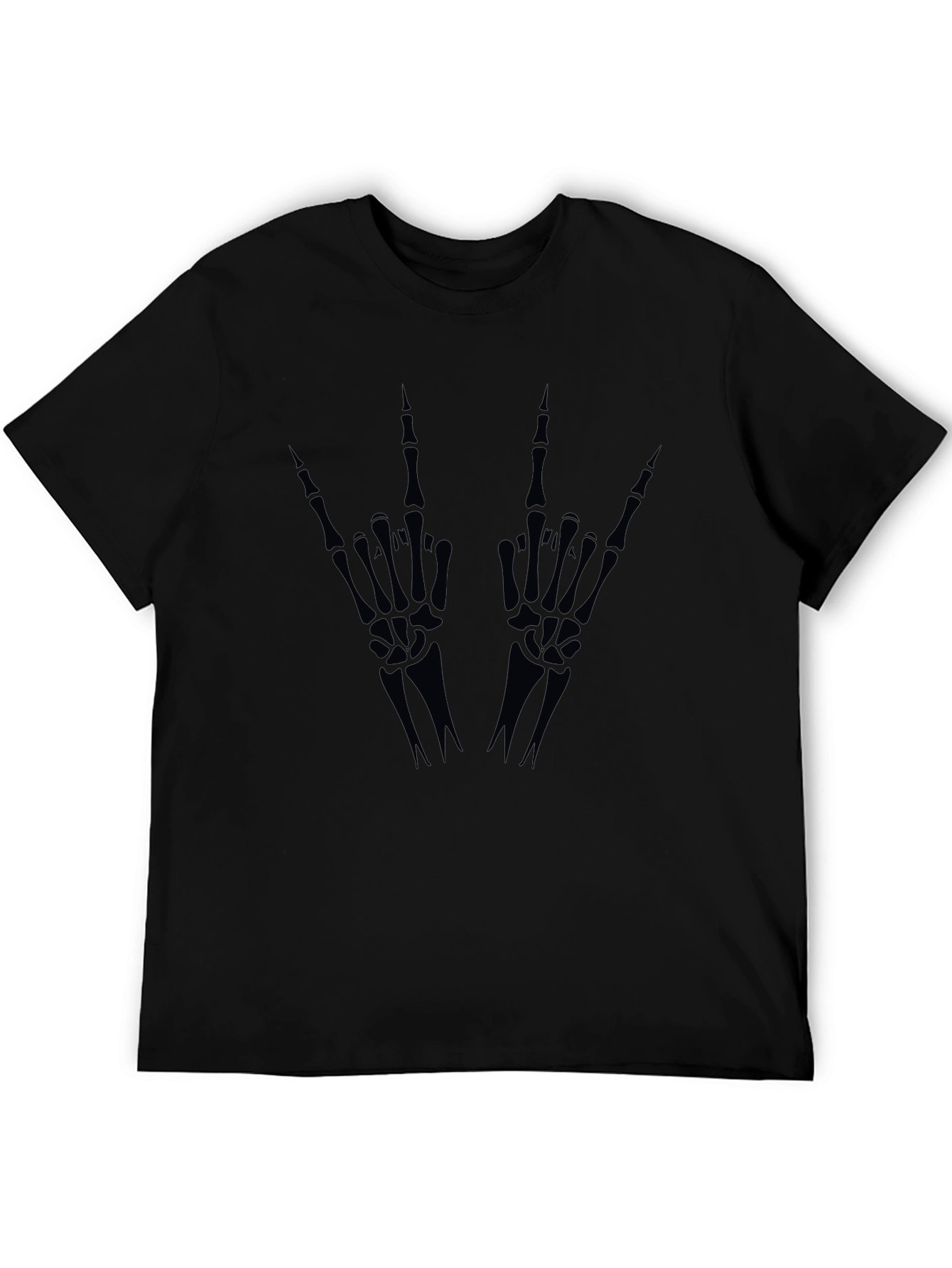 Skeleton Hand Gesture Graphic Tee