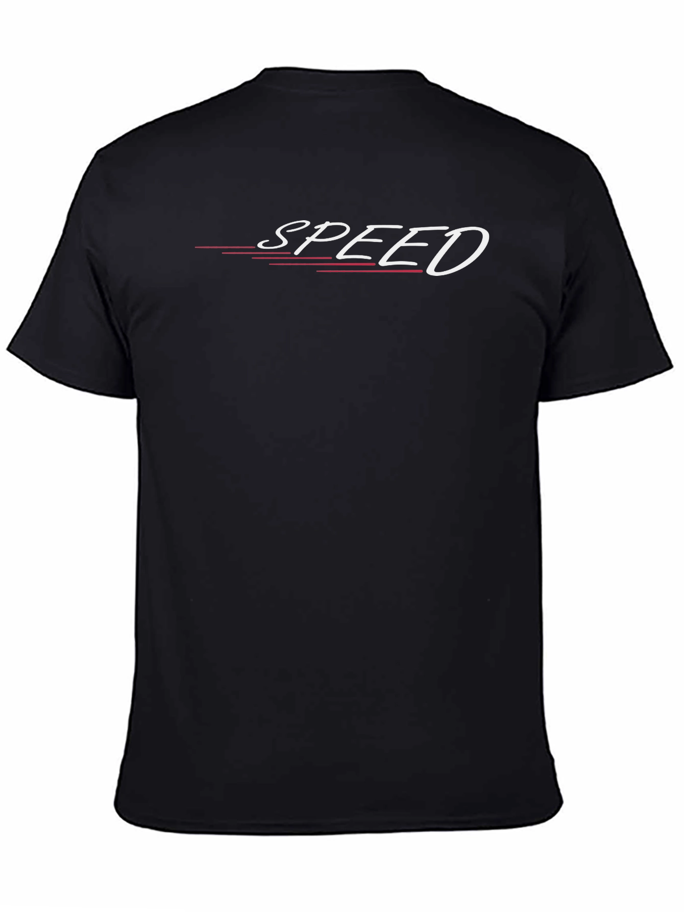 Mens Black SPEED Graphic Tee - Stylish Casual Wear
