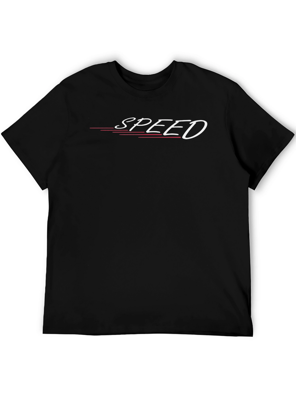 Mens Black SPEED Graphic Tee - Stylish Casual Wear