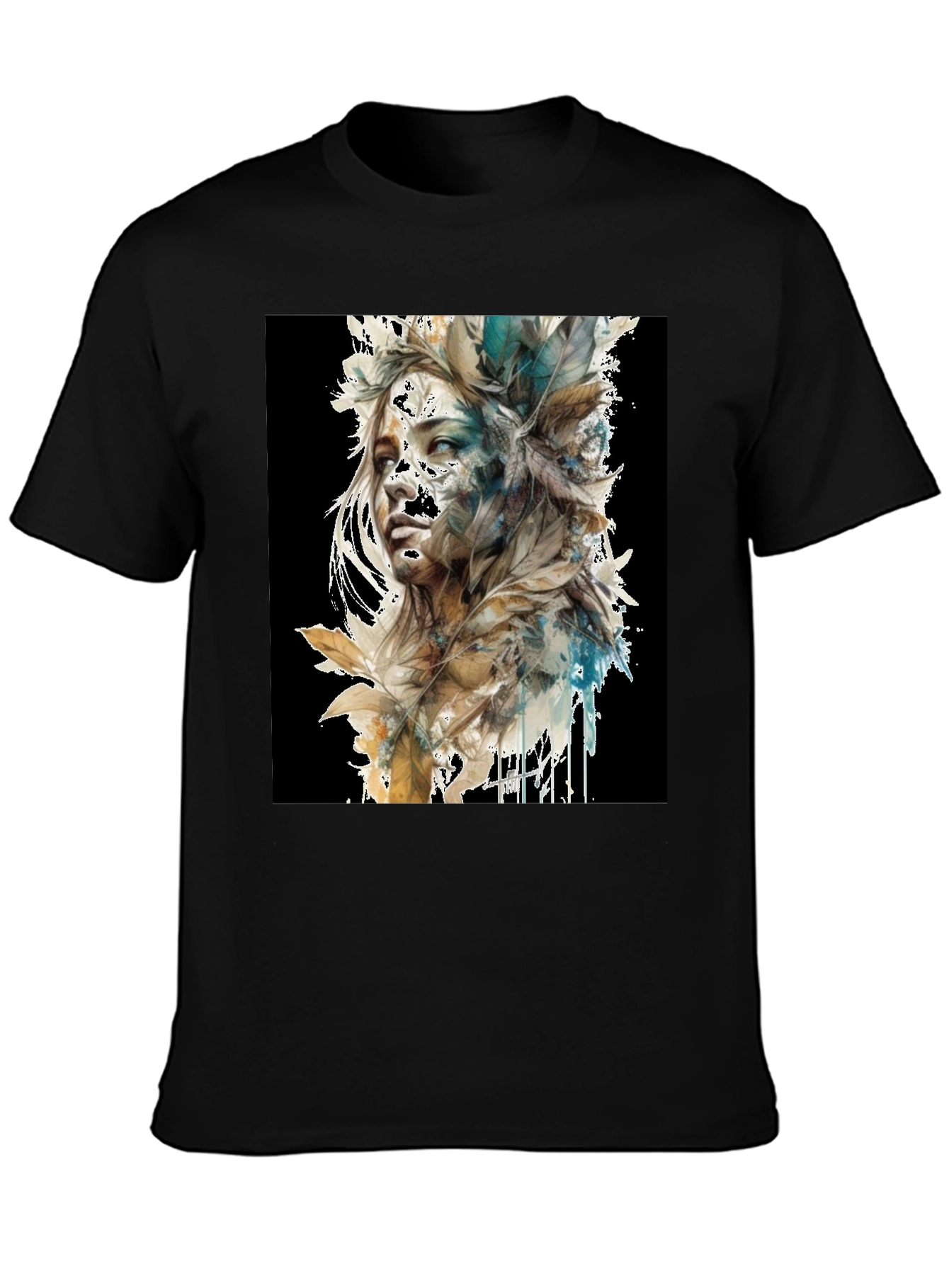 Watercolor Woman Portrait Graphic T-Shirt