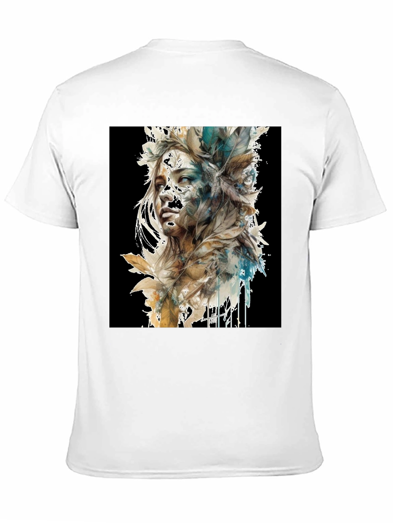Watercolor Woman Portrait Graphic T-Shirt
