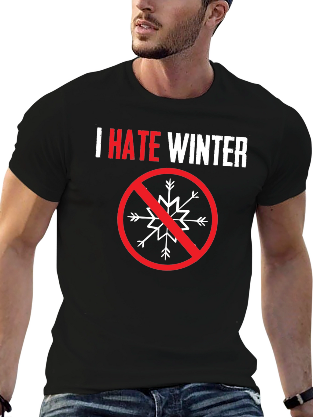I Hate Winter Graphic Tee - Anti-Winter Statement Shirt