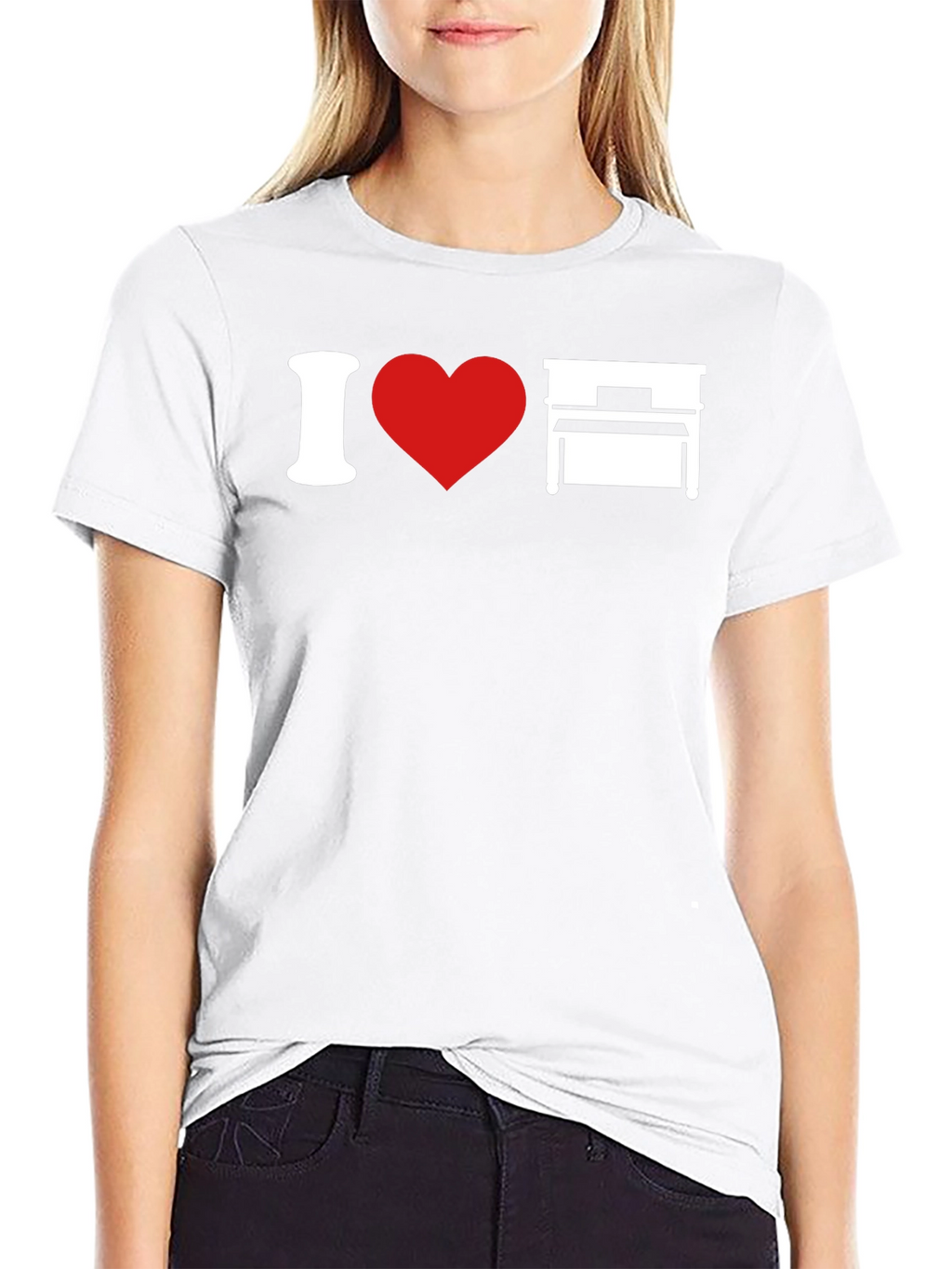 I Love Piano T-Shirt - Music Lover Tee