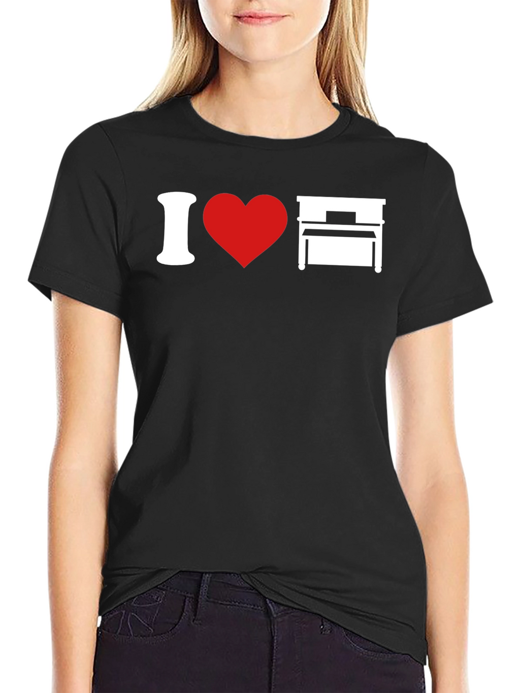 I Love Piano T-Shirt - Music Lover Tee