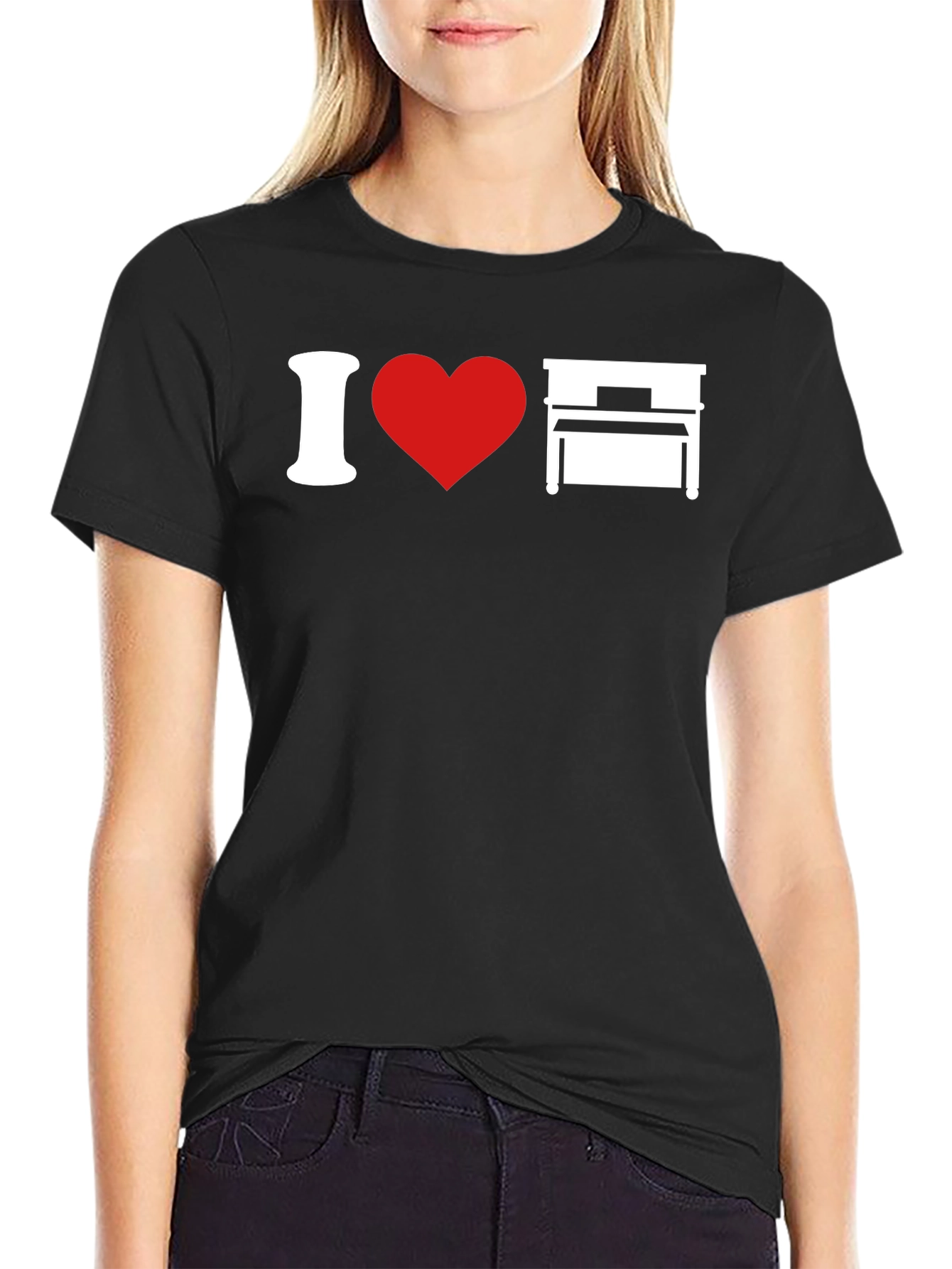 I Love Piano T-Shirt - Music Lover Tee