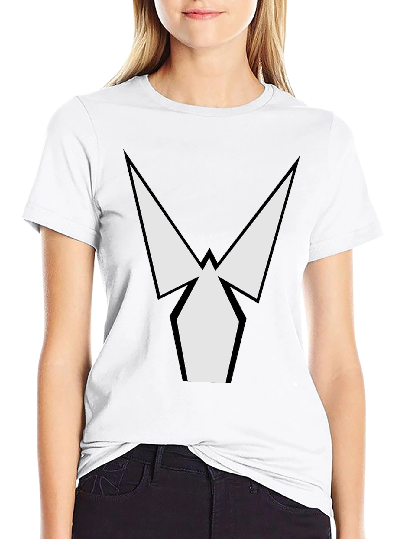 Geometric Graphic Black T-Shirt