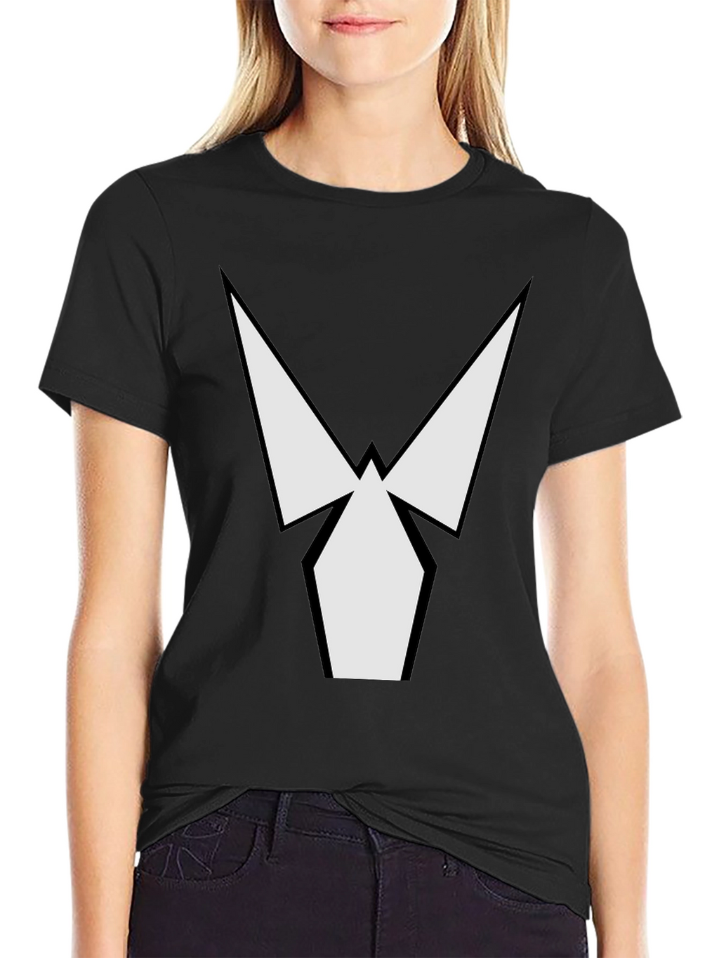 Geometric Graphic Black T-Shirt