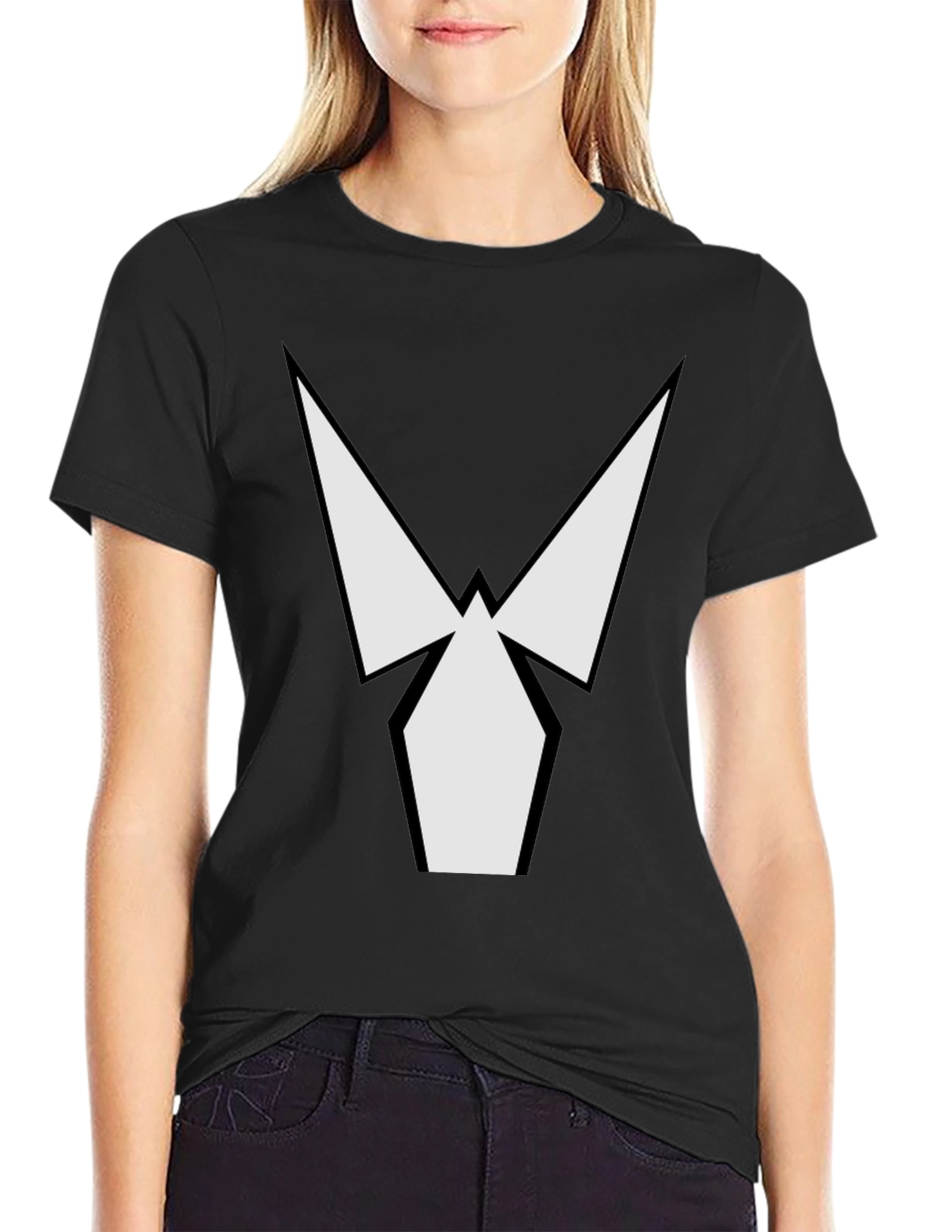 Geometric Graphic Black T-Shirt