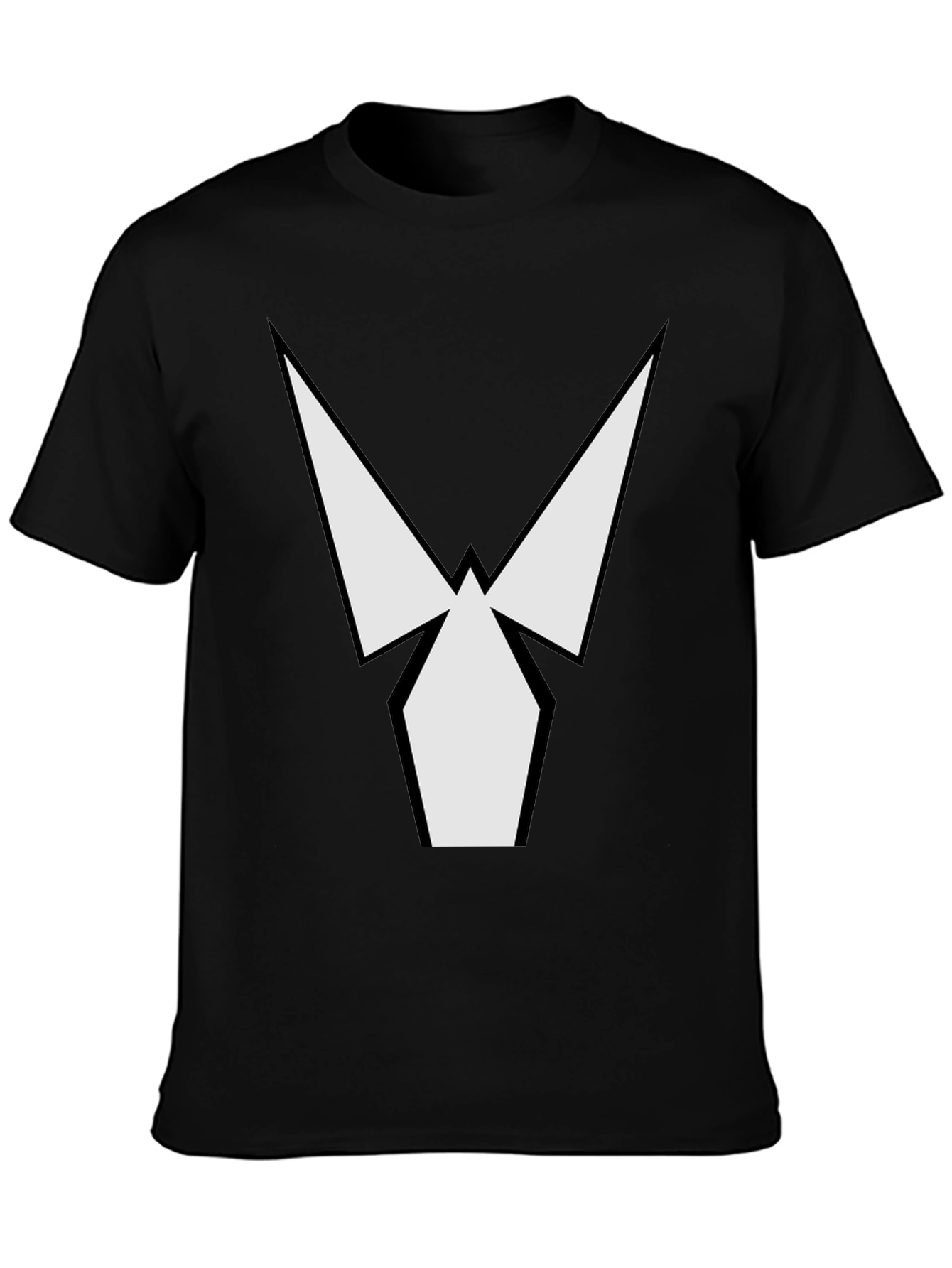 Geometric Graphic Black T-Shirt