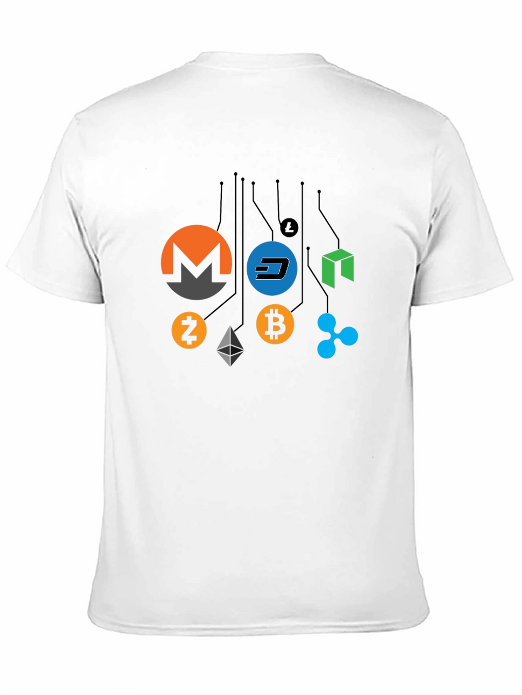 Cryptocurrency T-Shirt - Bitcoin Monero Dash