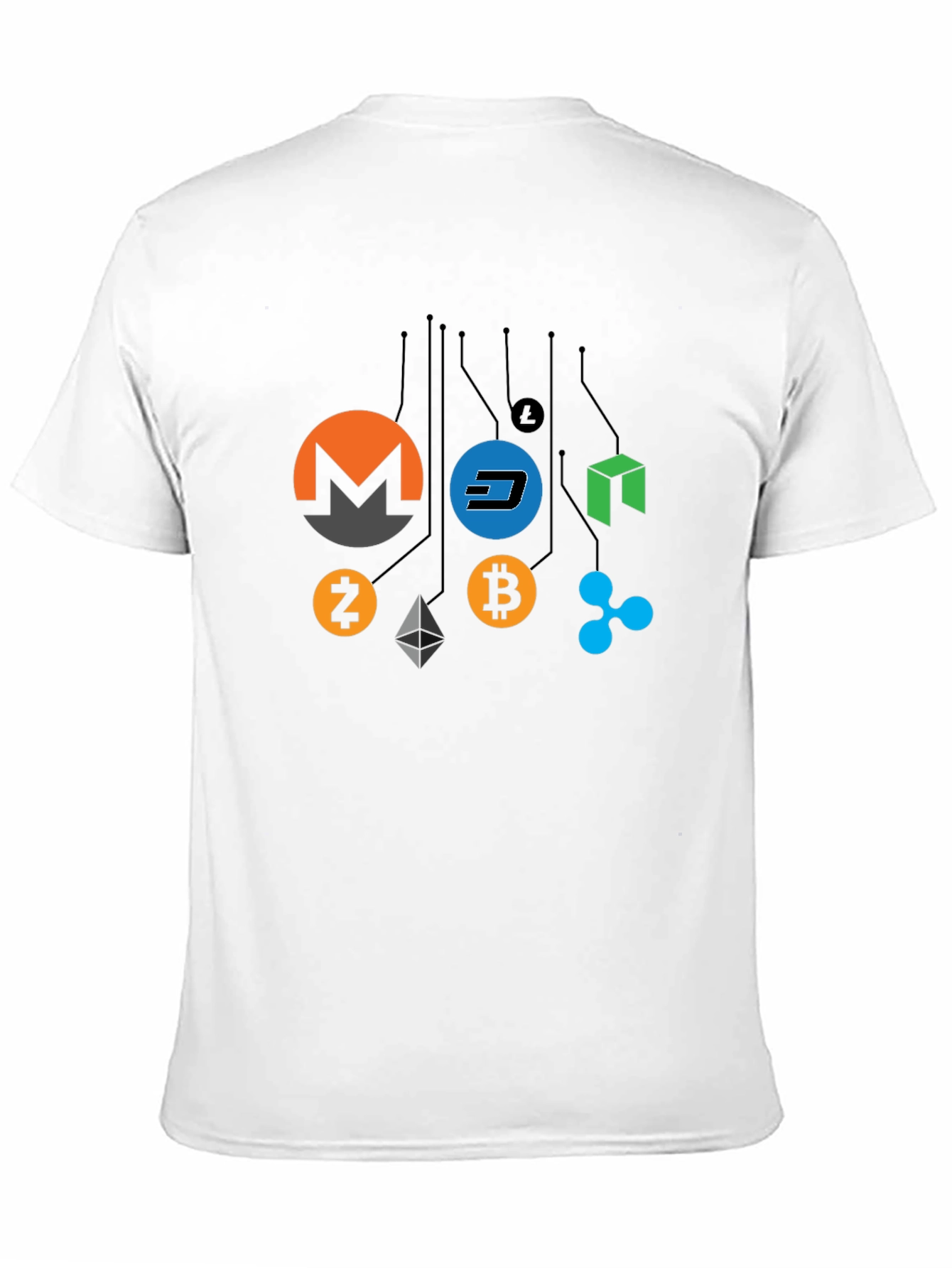 Cryptocurrency T-Shirt - Bitcoin Monero Dash