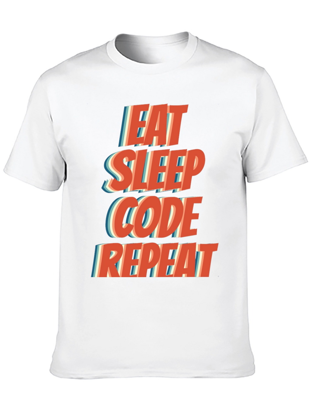Eat Sleep Code Repeat T-Shirt - Programmer Humor