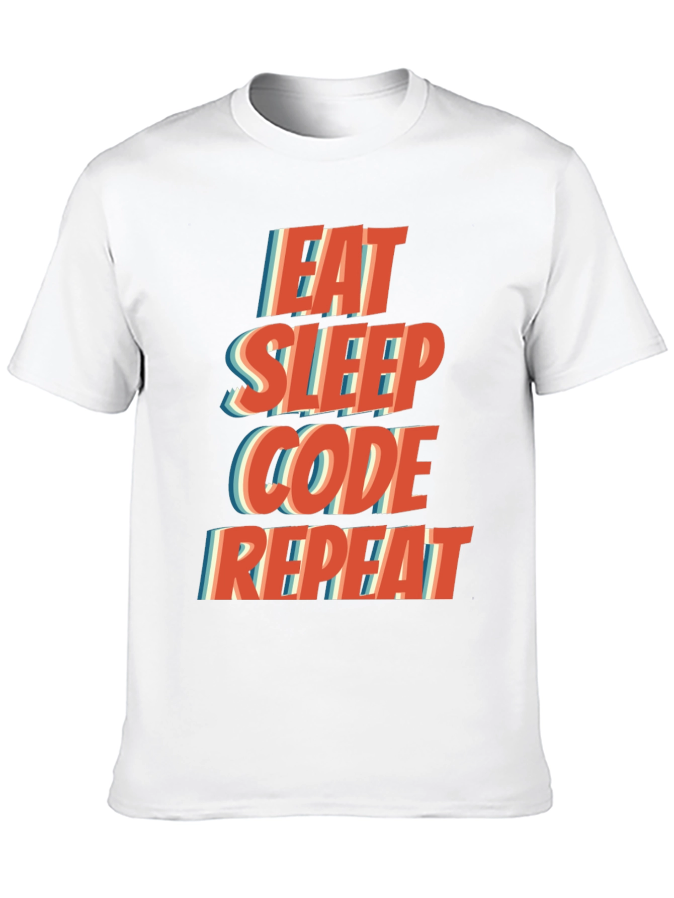 Eat Sleep Code Repeat T-Shirt - Programmer Humor