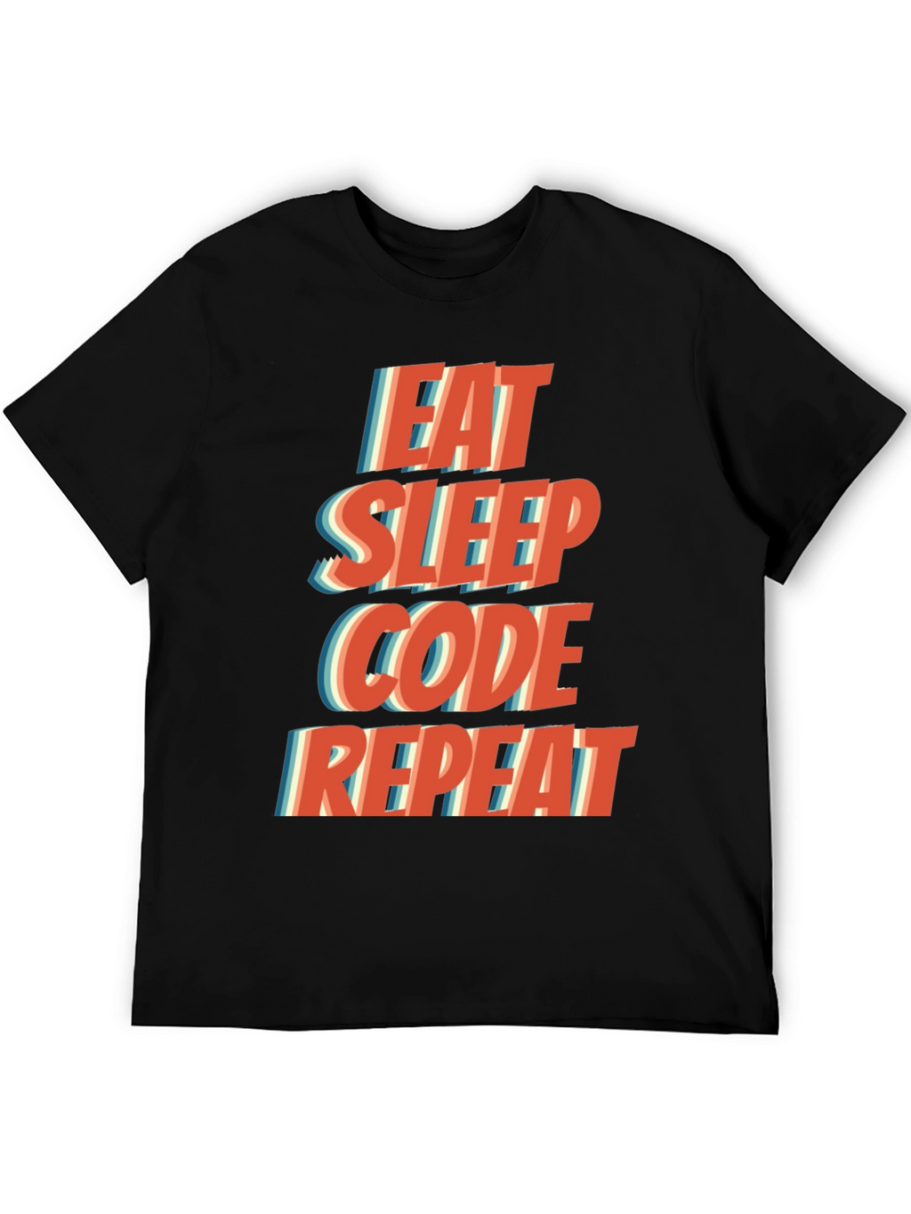 Eat Sleep Code Repeat T-Shirt - Programmer Humor