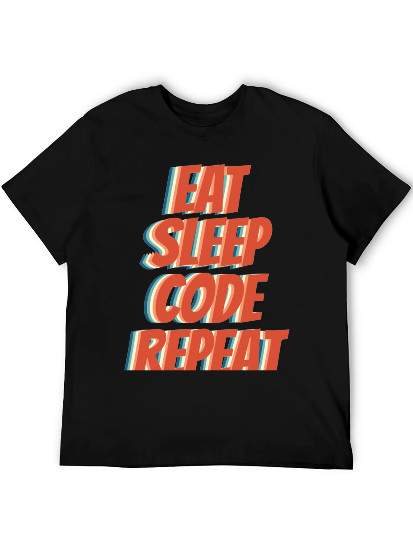 Eat Sleep Code Repeat T-Shirt - Programmer Humor