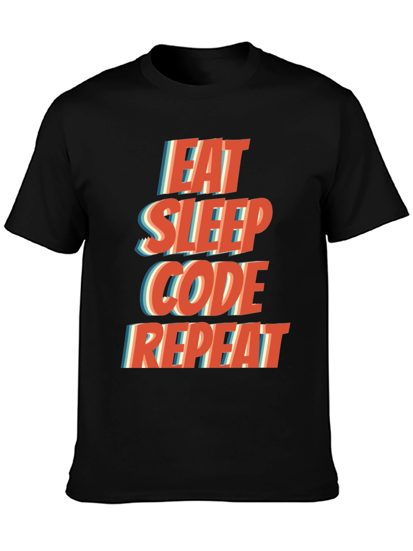 Eat Sleep Code Repeat T-Shirt - Programmer Humor