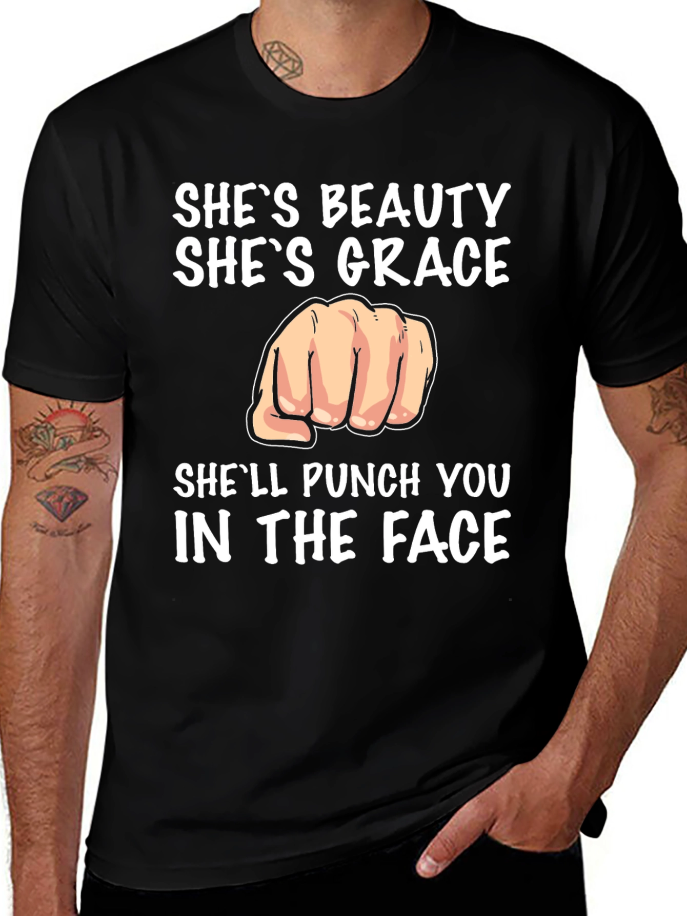 Shes Beauty Shes Grace Graphic Tee