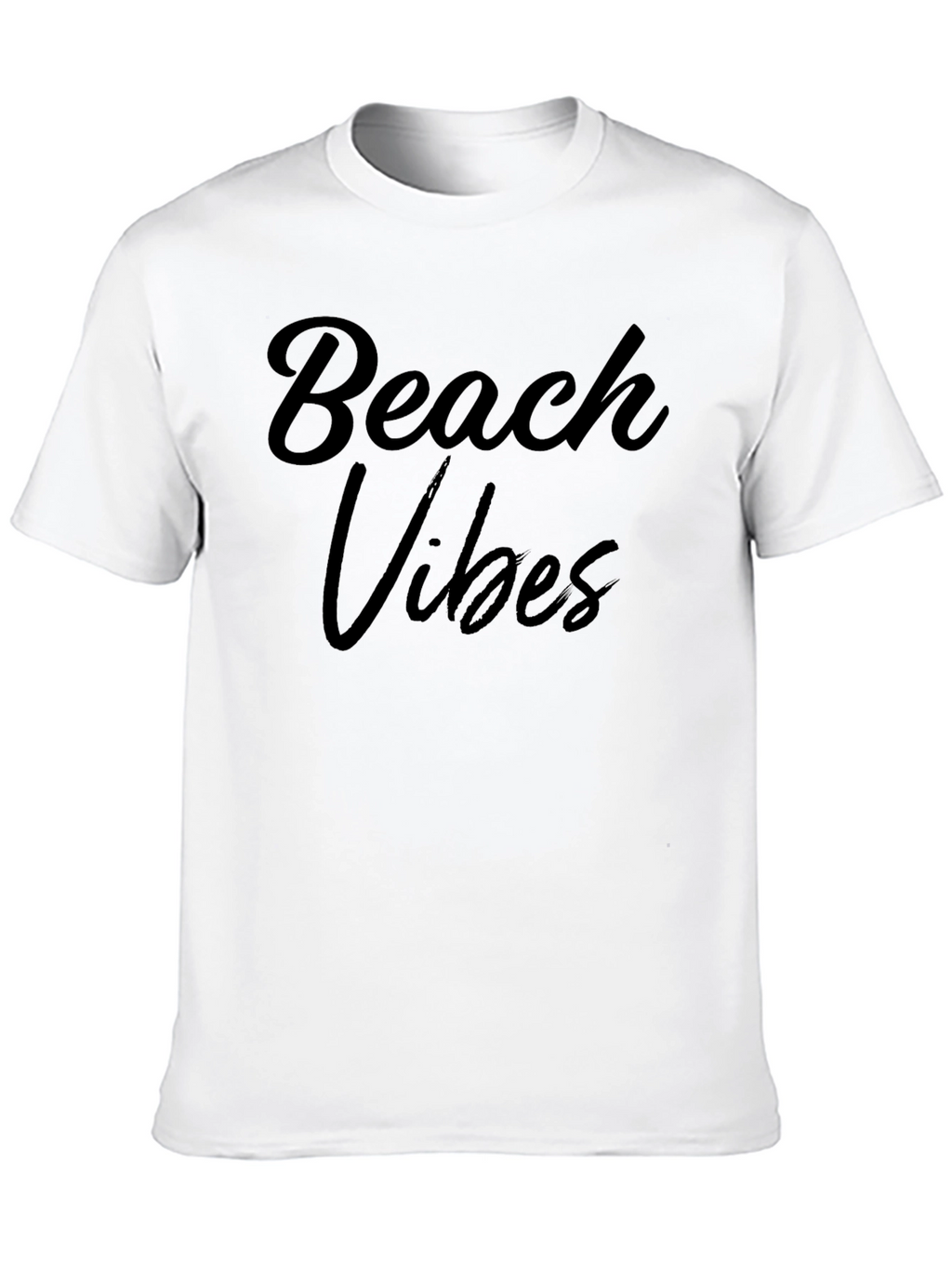 Beach Vibes Black Graphic T-Shirt