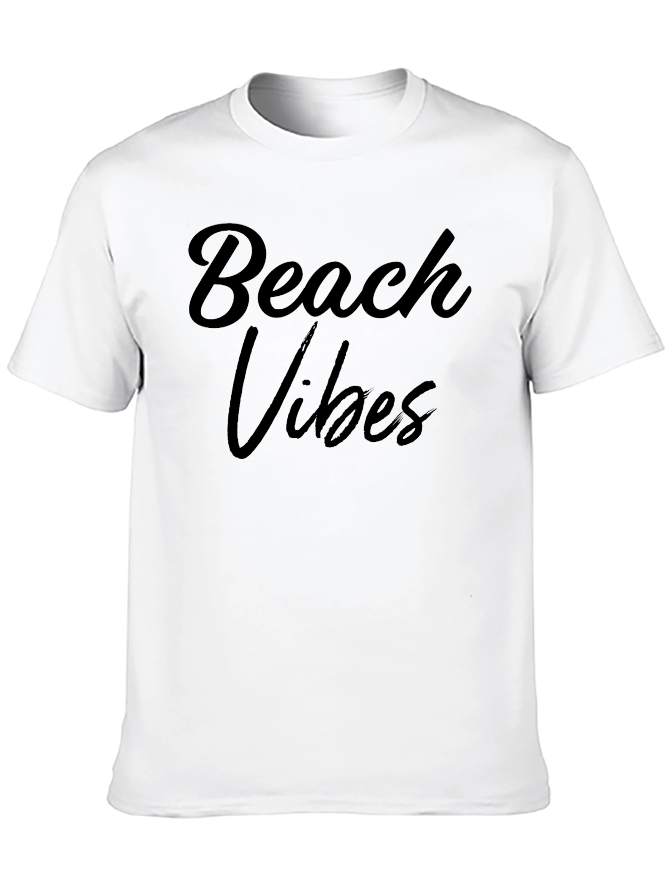 Beach Vibes Black Graphic T-Shirt