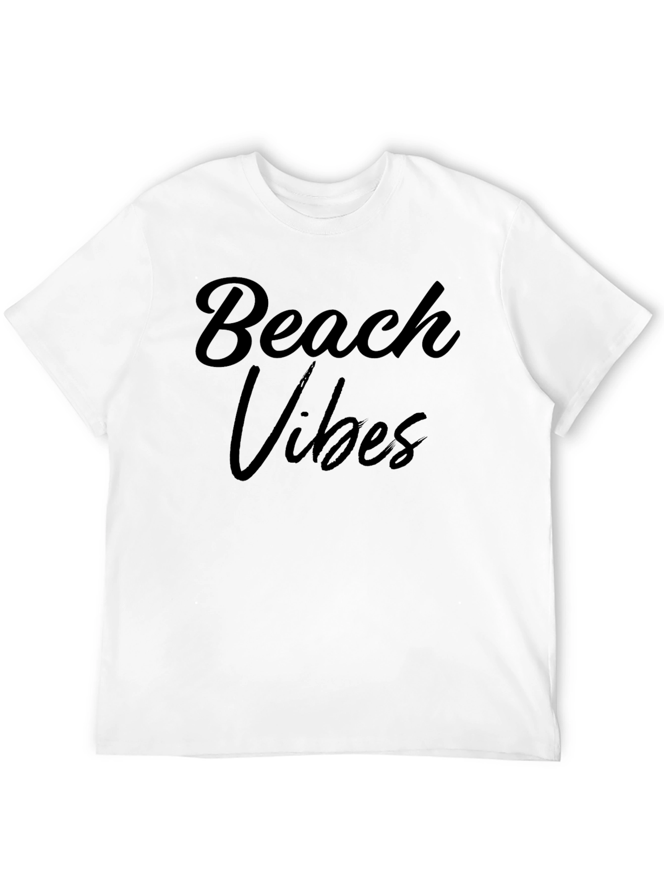 Beach Vibes Black Graphic T-Shirt