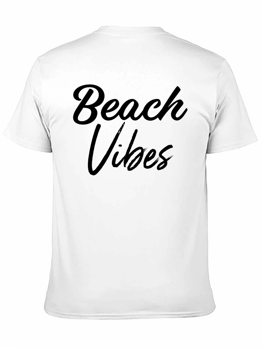 Beach Vibes Black Graphic T-Shirt