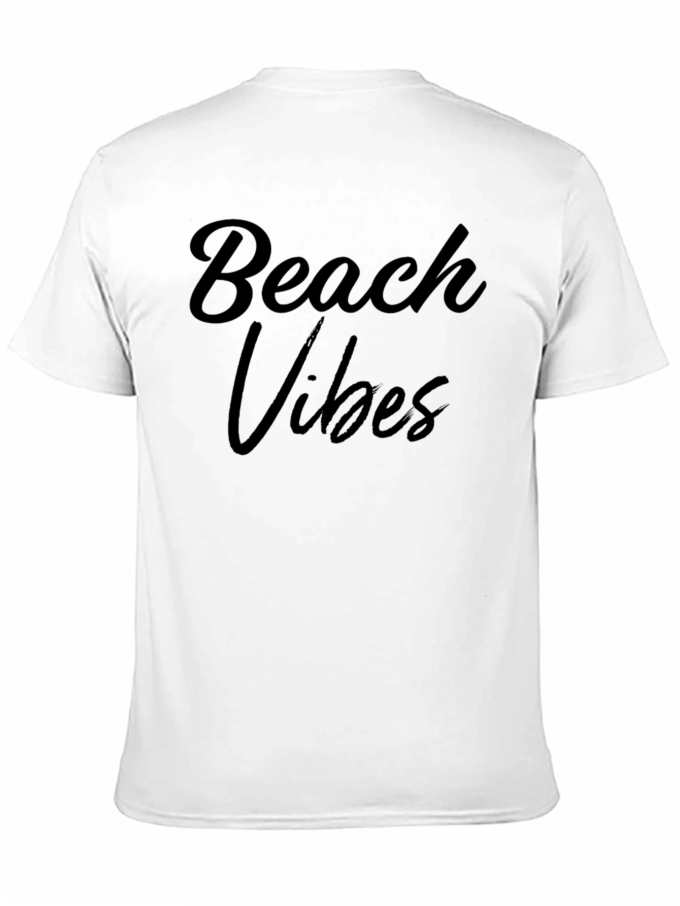 Beach Vibes Black Graphic T-Shirt